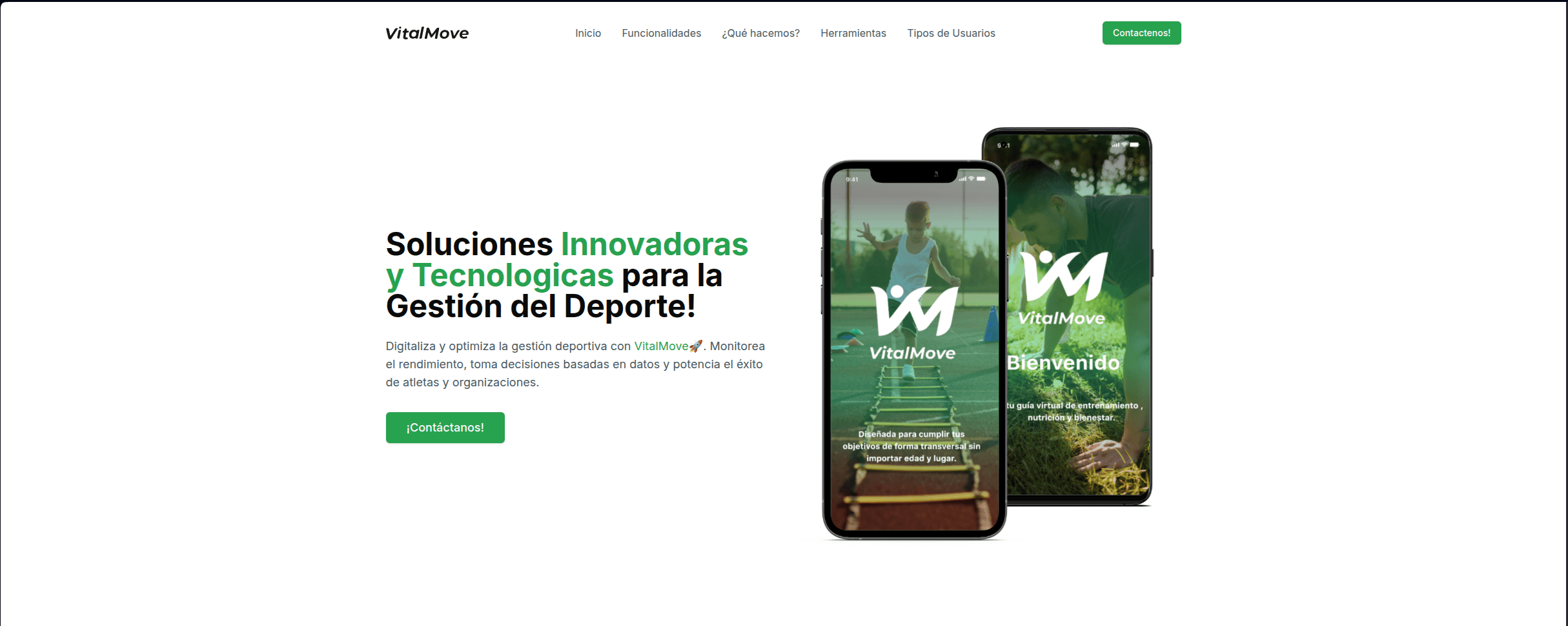 VitalMove - Plataforma de Gestión Deportiva